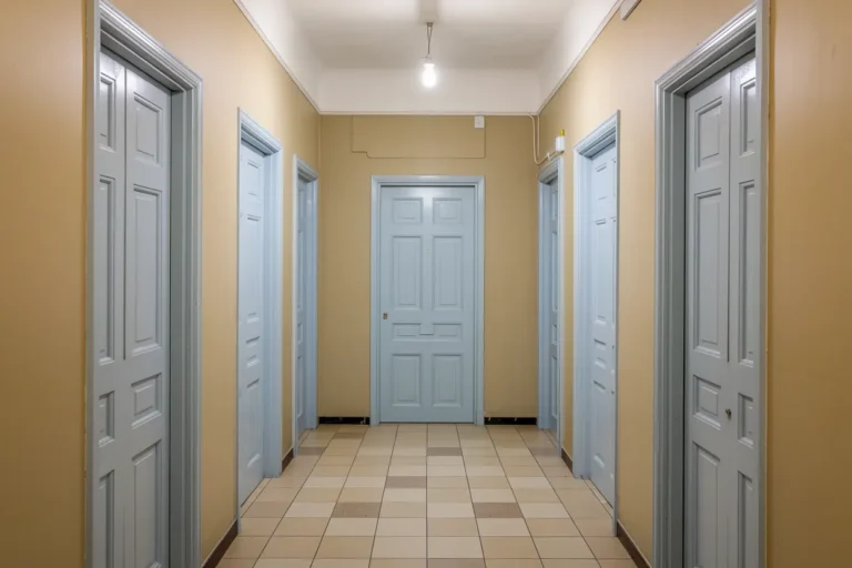 De quelle couleur peindre les portes d'un couloir ?
