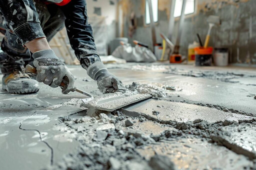 Faire un ragréage parfait sur une dalle béton abîmée Tuto — free download