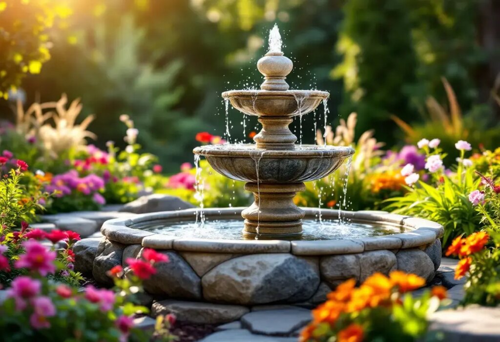 Fabriquer une fontaine de jardin en pierre facilement