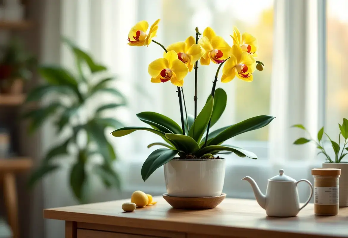 Feuilles jaunies orchidées : causes et solutions