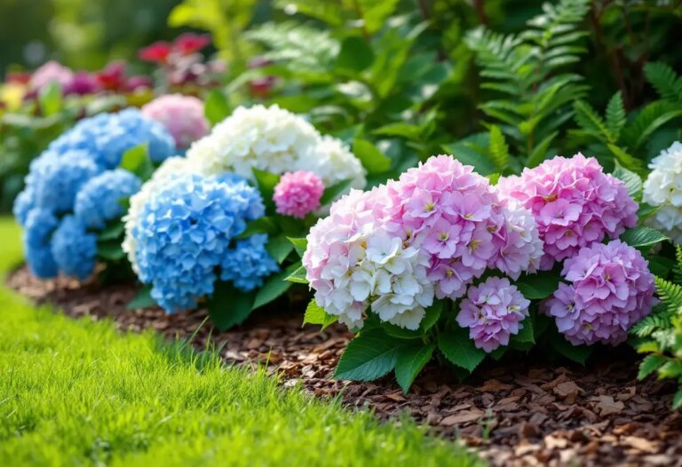Que mettre au pied des hortensias pour les sublimer