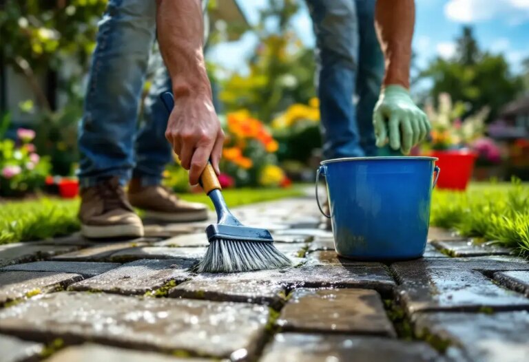 Comment nettoyer des pavés autobloquants efficacement