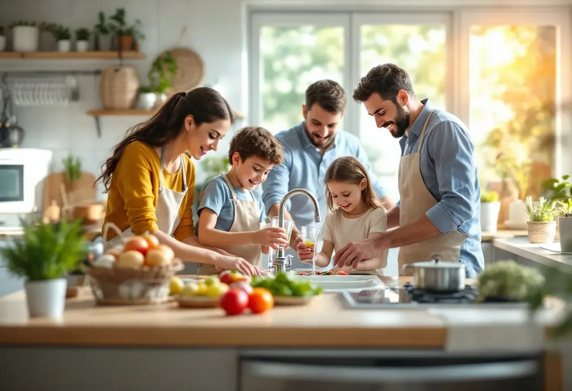 Combien consomme une famille de 4 personnes en eau ?